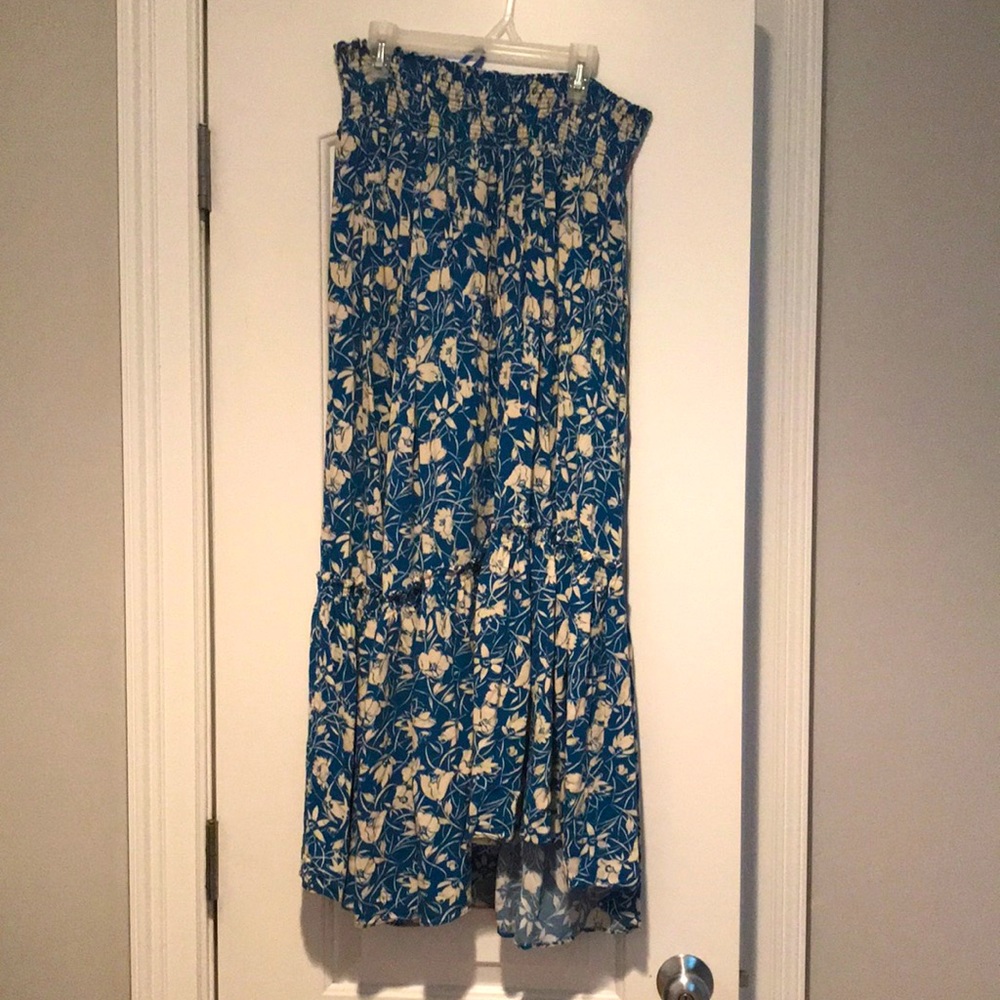Free people high waisted long skirt